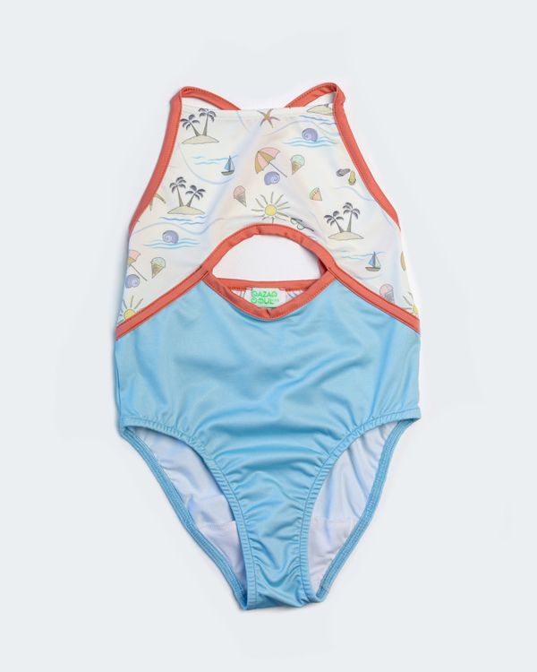 Купальник детский QAZAQ SOUL слитный Пальмочки