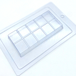 Форма для шоколада ПЛИТКА КВАДРАТЫ,пластик (155*75*19 мм)