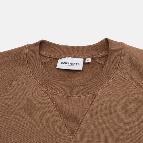 Толстовка мужская Carhartt WIP Chase Sweatshirt артикул:I033660_chocolate - купить в магазине Дайс