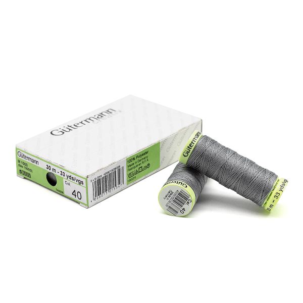 Нитки отделочные Gutermann Top Stitch 30 (30 метров), 5 кат. | 040 пепельно-серый