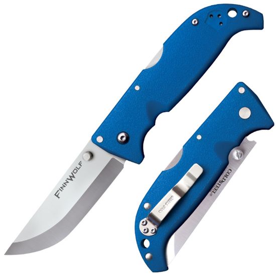 Складной нож Cold Steel 20NPG Finn Wolf Blue c клинком из стали AUS-8, рукоять Grivory (Griv-Ex)