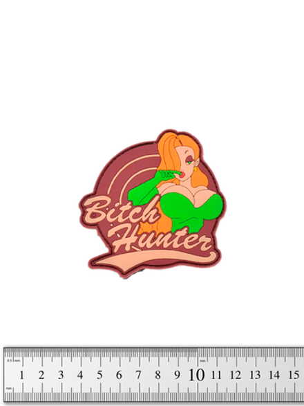 Шеврон Bitch Hunter 3D PVC. Зелёное платье