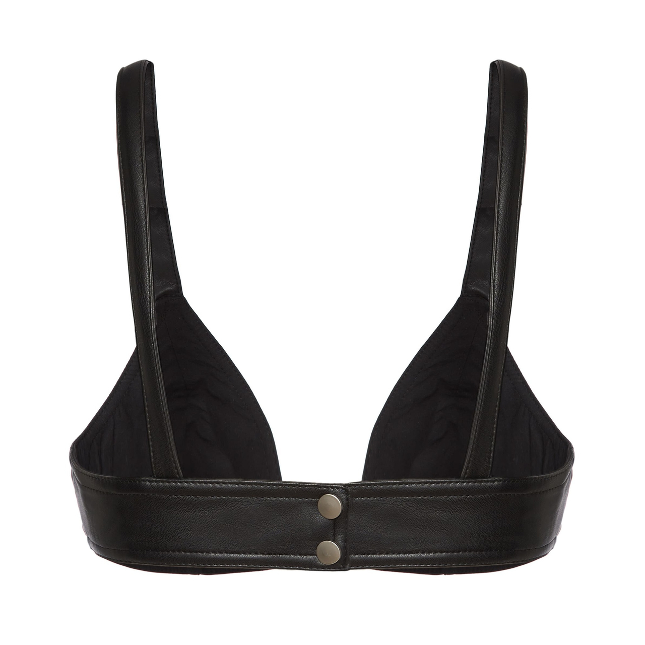 Топ-бра из эко-кожи