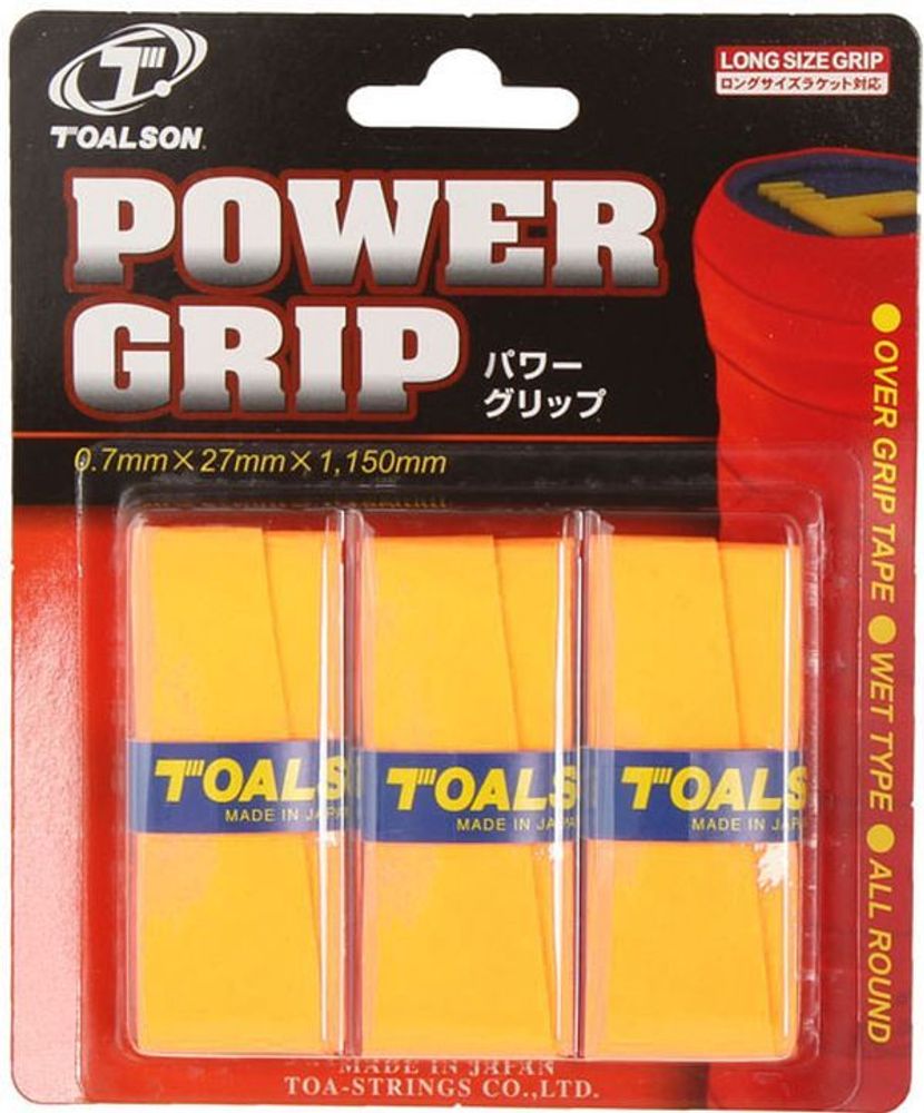 Теннисные намотки Toalson Power Grip 3P - gold