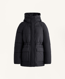 Oysho Водоотталкивающая утепленная куртка Primaloft®, черный