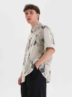 Купить Рубашка FOS Насекомые короткий рукав Мужская Бежевая V.2 Рубашка FOS Насекомые короткий рукав Мужская Бежевая V.2