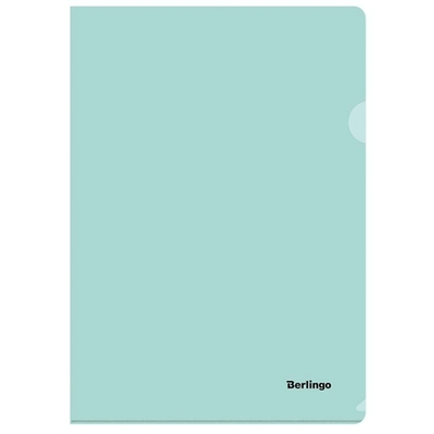 Папка-уголок "Instinct", А4, 180мкм, мятный (Berlingo)