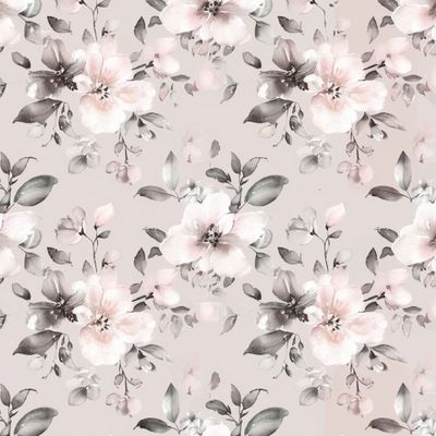 Акварельные розы на бежевом фоне