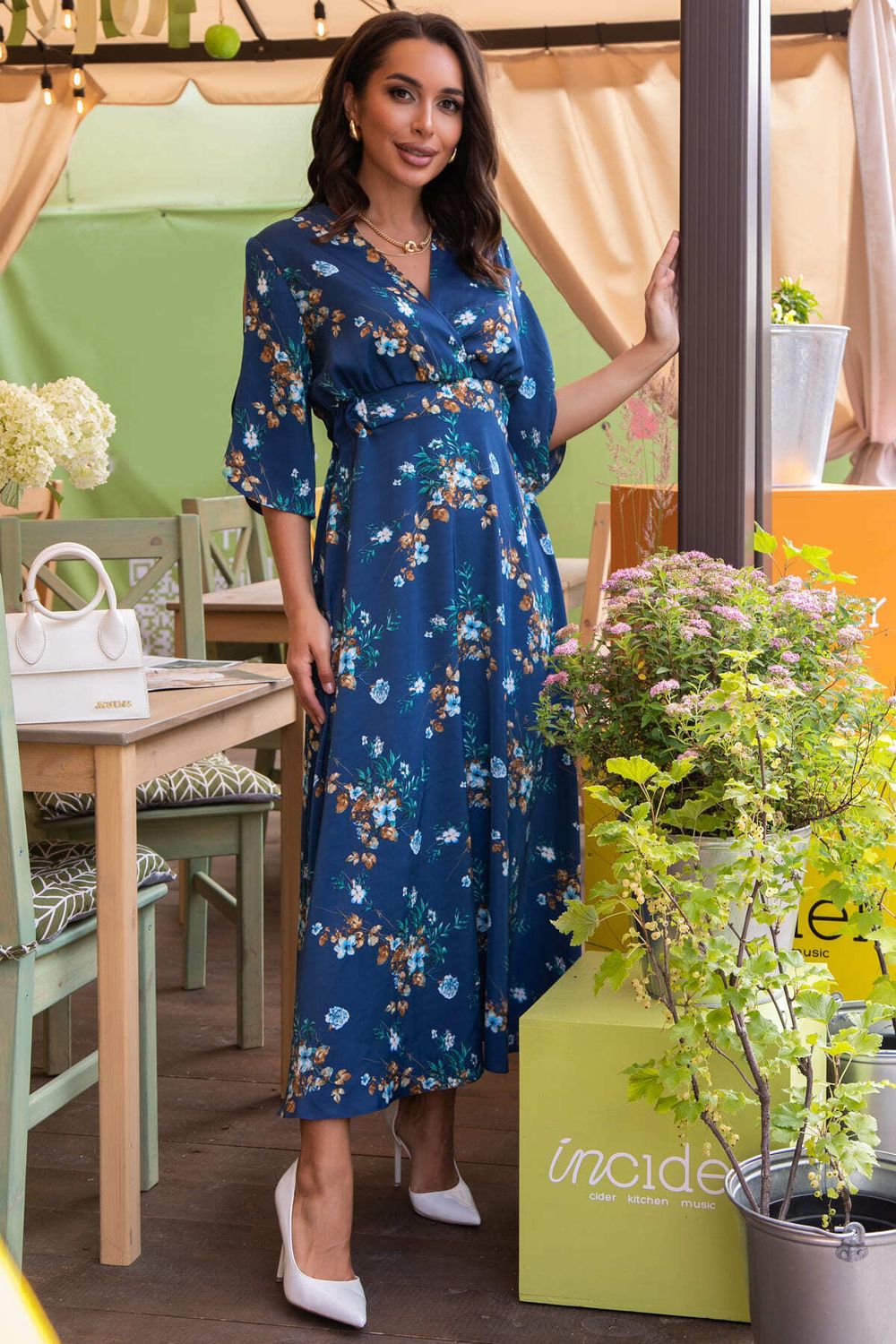 Платье Летнее вдохновение (джинс) П14145-1М LT Collection