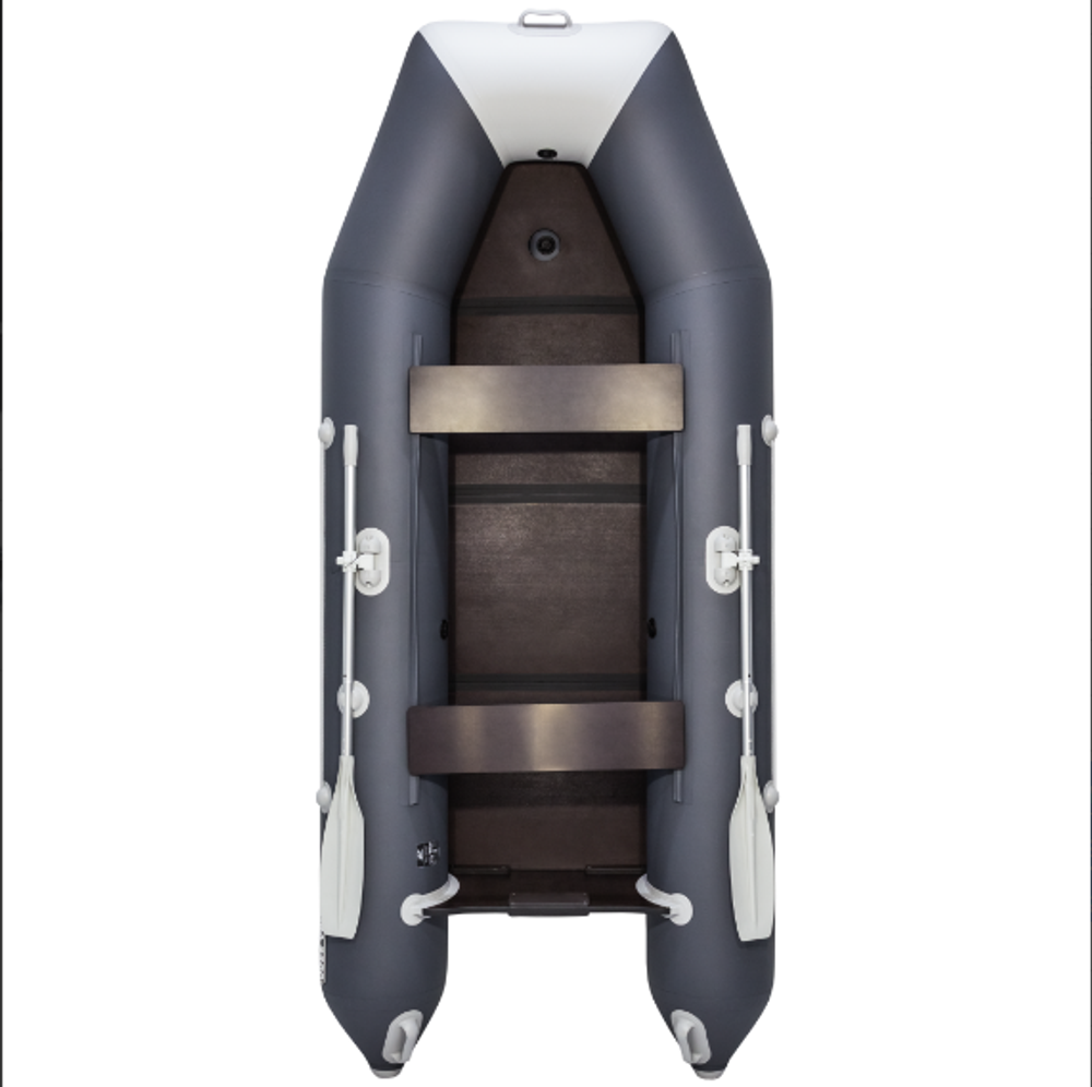 Лодка АКВА 3200 Слань-книжка киль(без стрингеров)  графит/светло-серый