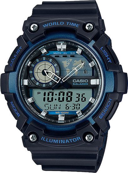 Мужские японские наручные часы Casio AEQ-200W-2AVDF