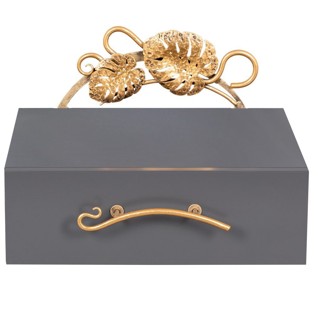 Тумба прикроватная Monstera Deliciosa (Монстера) подвесная Серый