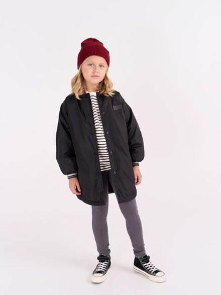 Бомбер удлиненный "Уголь" утепленный 7+