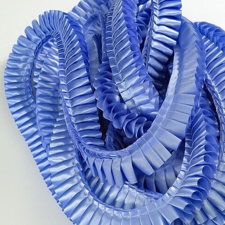 Лента плиссированная для наградных розеток. Цвет ТОПАЗ. Код цвета 9А.