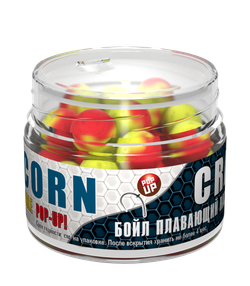 Бойлы насад. плав. двух цв. Sonik Baits CORN-CRAB Fluo Pop-ups 14мм 90мл