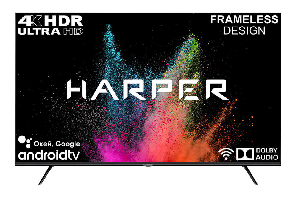 Телевизор ЖК 55" Harper 55U770TS черный
