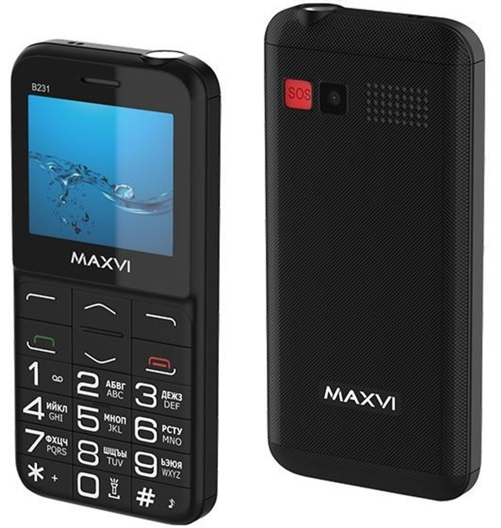 Сотовый телефон Maxvi B231ds Black
