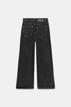 ZARA ДЖИНСЫ-КЮЛОТЫ Z1975 С ВЫСОКОЙ ПОСАДКОЙ, ЧЕРНЫЙ