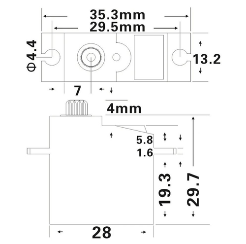 Сервопривод JX Servo PS-1181HB Plastic Gear