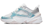 Nike M2K Tekno men's low-cut daddy shoes women's blue and white