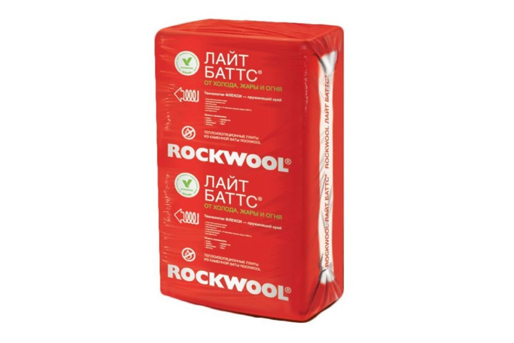 Утеплитель ROCKWOOL Лайт Баттс 1000х600х50 мм 10 шт в упаковке