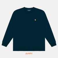  Лонгслив мужской Carhartt WIP Chase артикул:I026392_duck_blue - купить в магазине Дайс