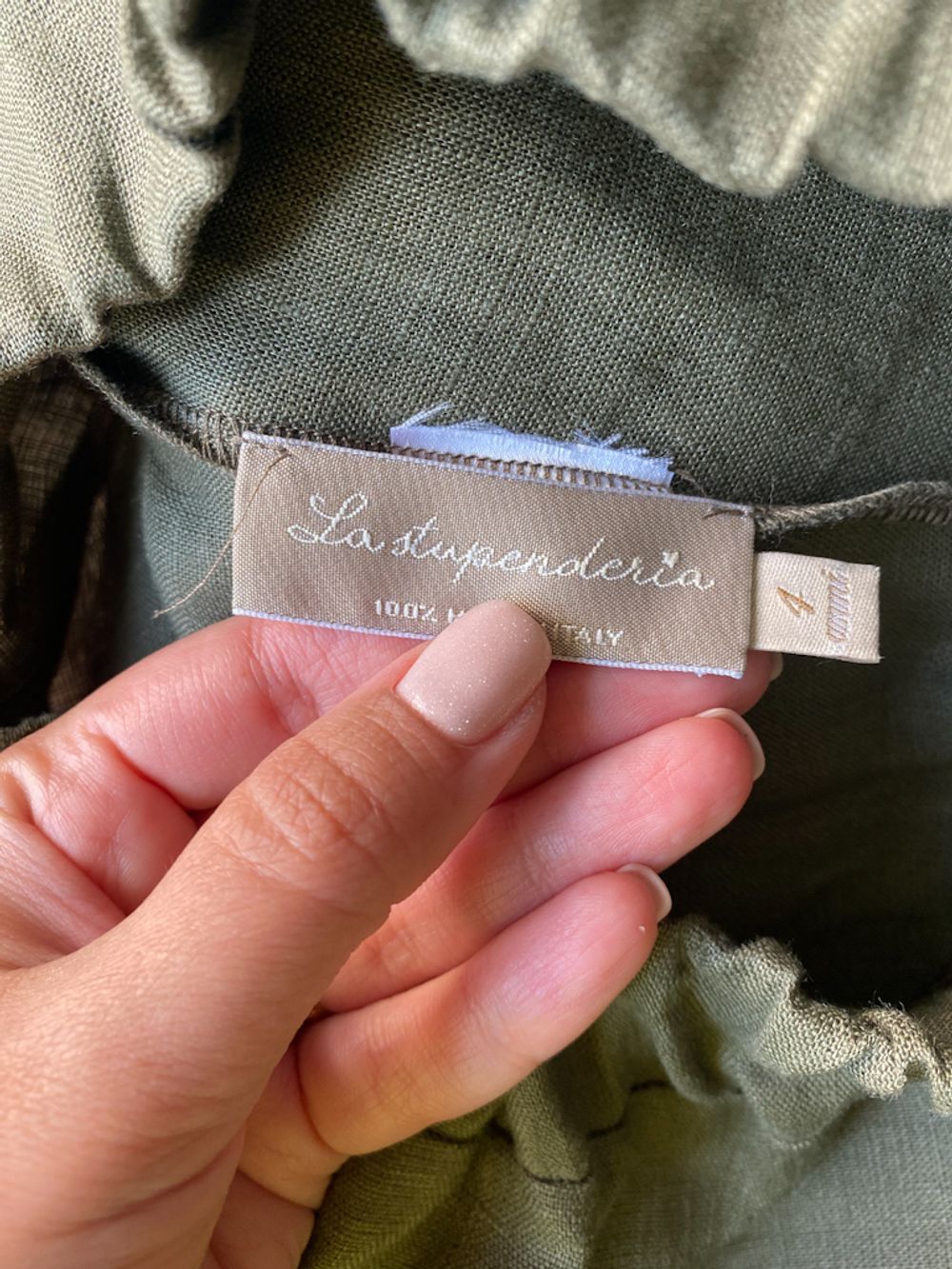 Льняные брюки La Stupenderia, 104