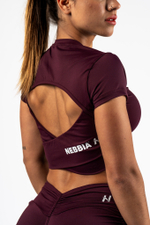 Кроп топ Open-back Cropped Top STRONG BEAUTY 430 Бордовый