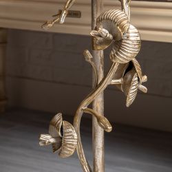 Декоративный столик Орхидея Фиори Айвори Мраморное золото