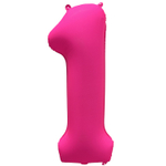 Шар фольгированный Цифра 1 101 см (Фуксия)