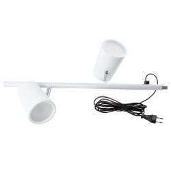 ULM-T600 2х6W-4500K-DIM WHITE Торшер напольный светодиодный. 2х6W. Сенсорный выключатель. Диммер. Белый. ТМ Uniel