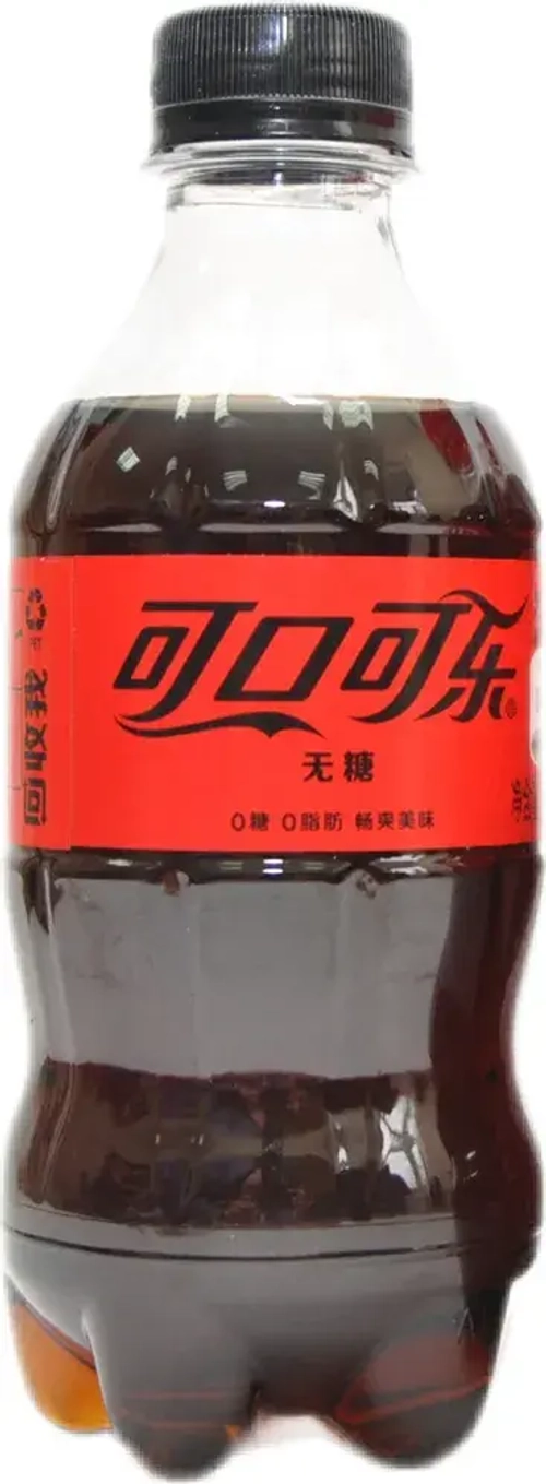 Газированный напиток Coca-Cola без сахара Китай, 0,3 л