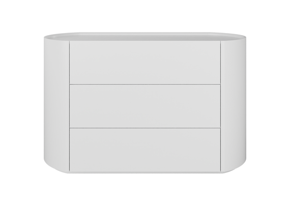 Комод Lagom 3 ящика ширина 120 см (белый)