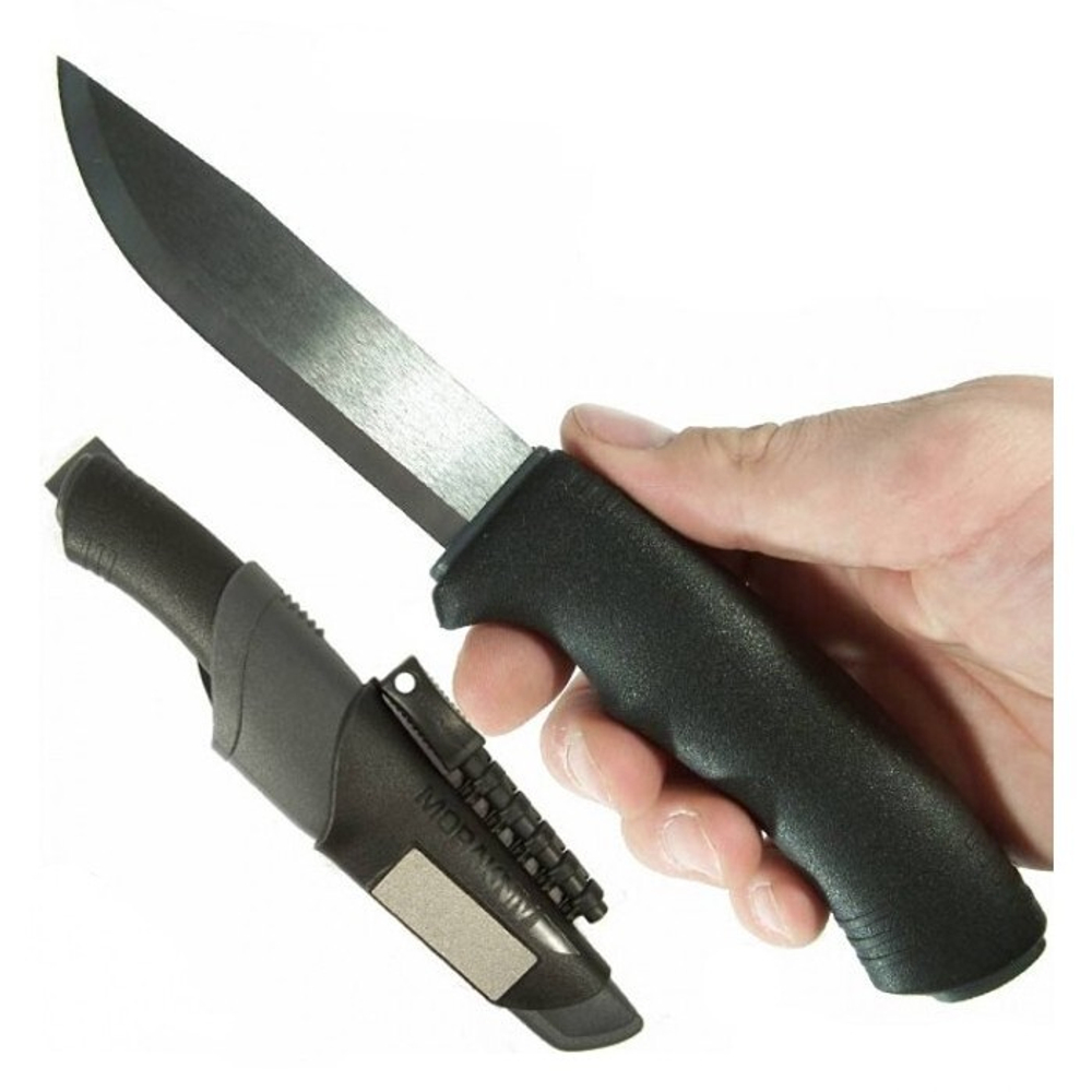 Нож Morakniv BushCraft Survival, нержавеющая сталь, черный, 11835