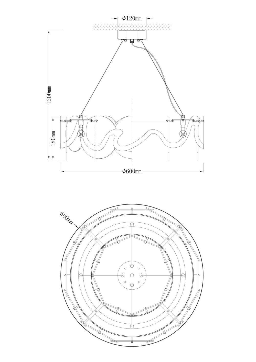 Люстра подвесная Moderli V7071-6P Caribbean