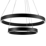 748117 Люстра SATURNO LED 60W 4400LM 70G ЧЕРНЫЙ 3000-6000K