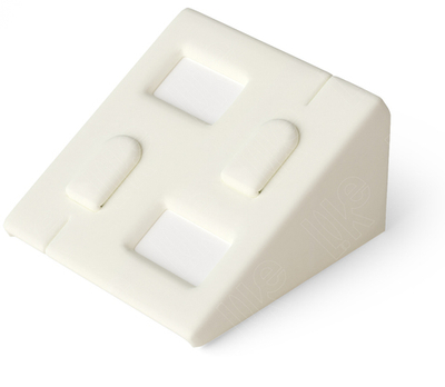 Вкладыш для планшета Альфа/стойка/для 2 колец/2 вертикальных язычка/2 окошка для бирки/2 прорези для нитки