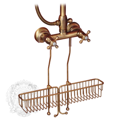 Полка-решетка подвесная на смеситель Migliore Complementi  25см. ML.COM-50.174.BR бронза