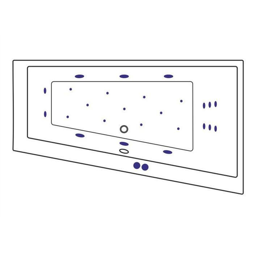 Акриловая ванна Excellent Sfera P Ultra 170x100 WAEX.SFP17.ULTRA