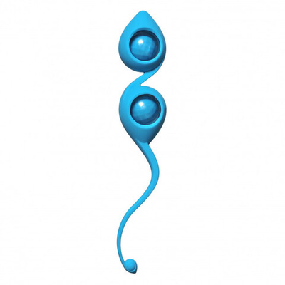 Вагинальные шарики Emotions Gi-Gi turquoise (синий) (Цвет: синий)