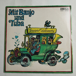 Винтажная виниловая пластинка LP Jenaer Oldtimers Mit Banjo Und Tuba (ГДР 1972)