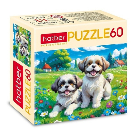 Пазлы 60 элементов 230*165мм. "Лапки на лужайке"