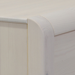 Комод белый 7 ящиков Мадейра из массива сосны на ножках