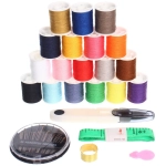 Швейный набор для рукоделия в боксе «Favorite Hous «, цвет зеленый, 23 предметов, 13.5*6см