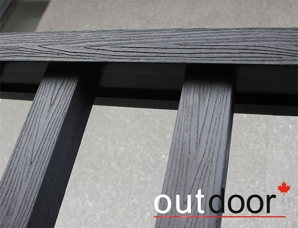 Перила ДПК Outdoor 90*45*3000 мм. STORM BLACK черные