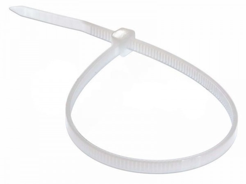 Хомут пластиковый МаякАвто, 3 x 200 мм, белый, 1 шт.