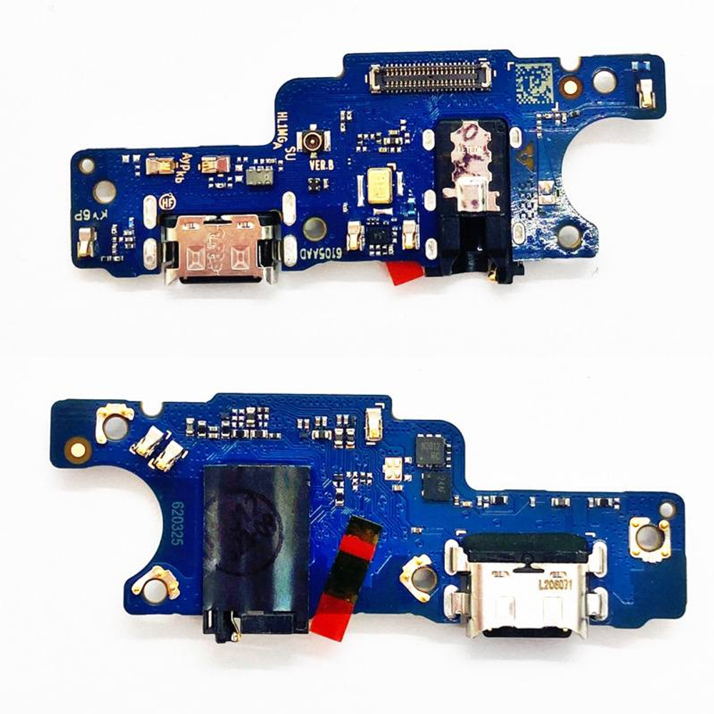 Шлейф для Huawei Nova Y70/Y70/Y71 Plus плата на системный разъем/разъем гарнитуры/микрофон - Премиум