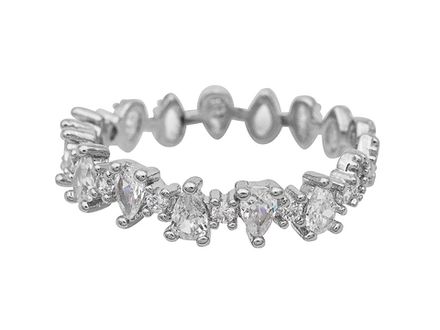 Фаланговое кольцо со стразами