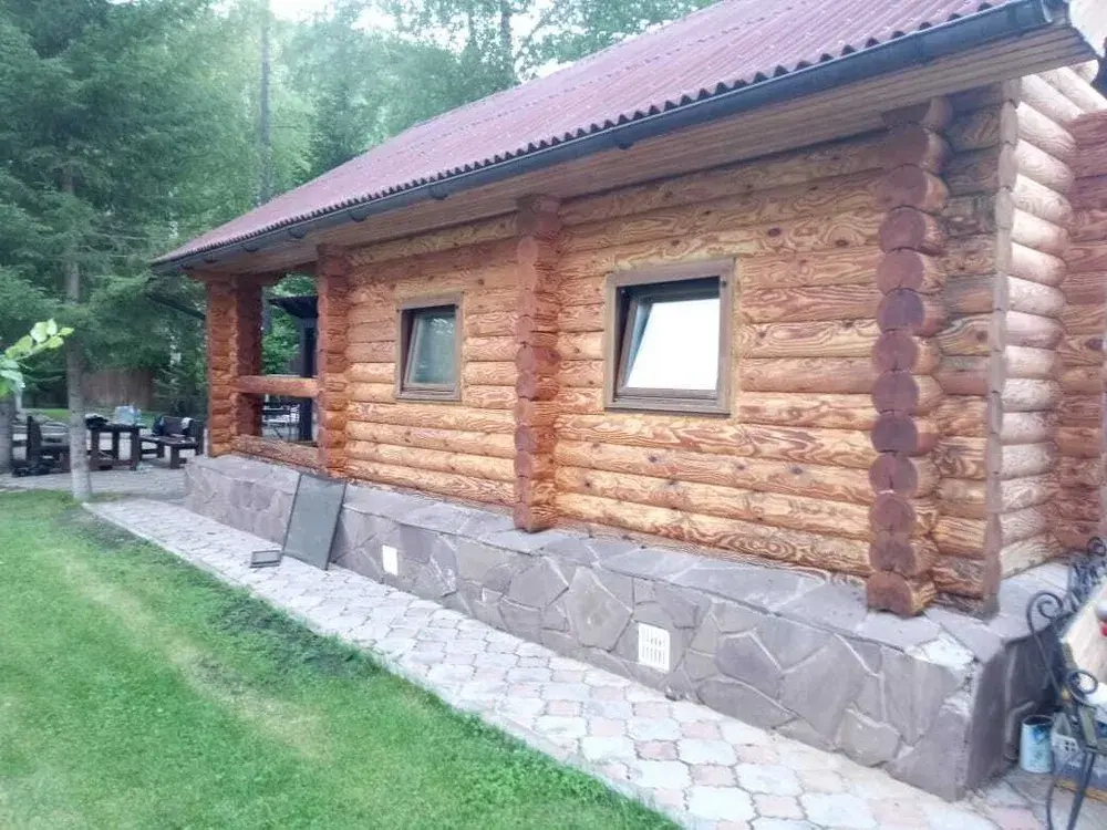 Фасадное льняное масло вареное с воском с антисептиком и УФ-защитой 3л.