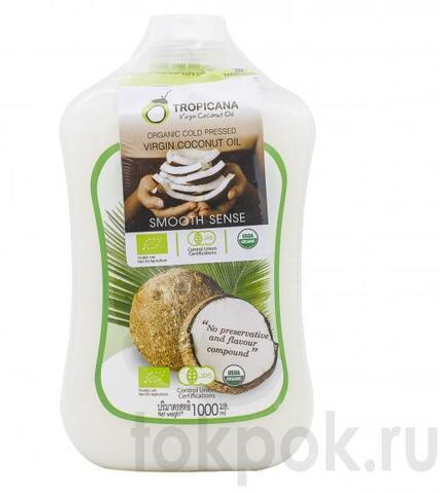 Натуральное кокосовое масло Tropicana Organic Cold Pressed Virgin Coconut Oil, 1000 мл